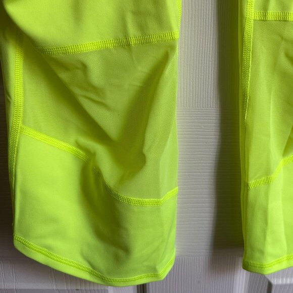 Old Navy Active Elevate Go-Dry High-rise Leggings XXL Fluorescent Yellow NWT - Picture 7 of 12